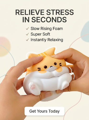 Cat Stress Relief Squishy Antistress Ball