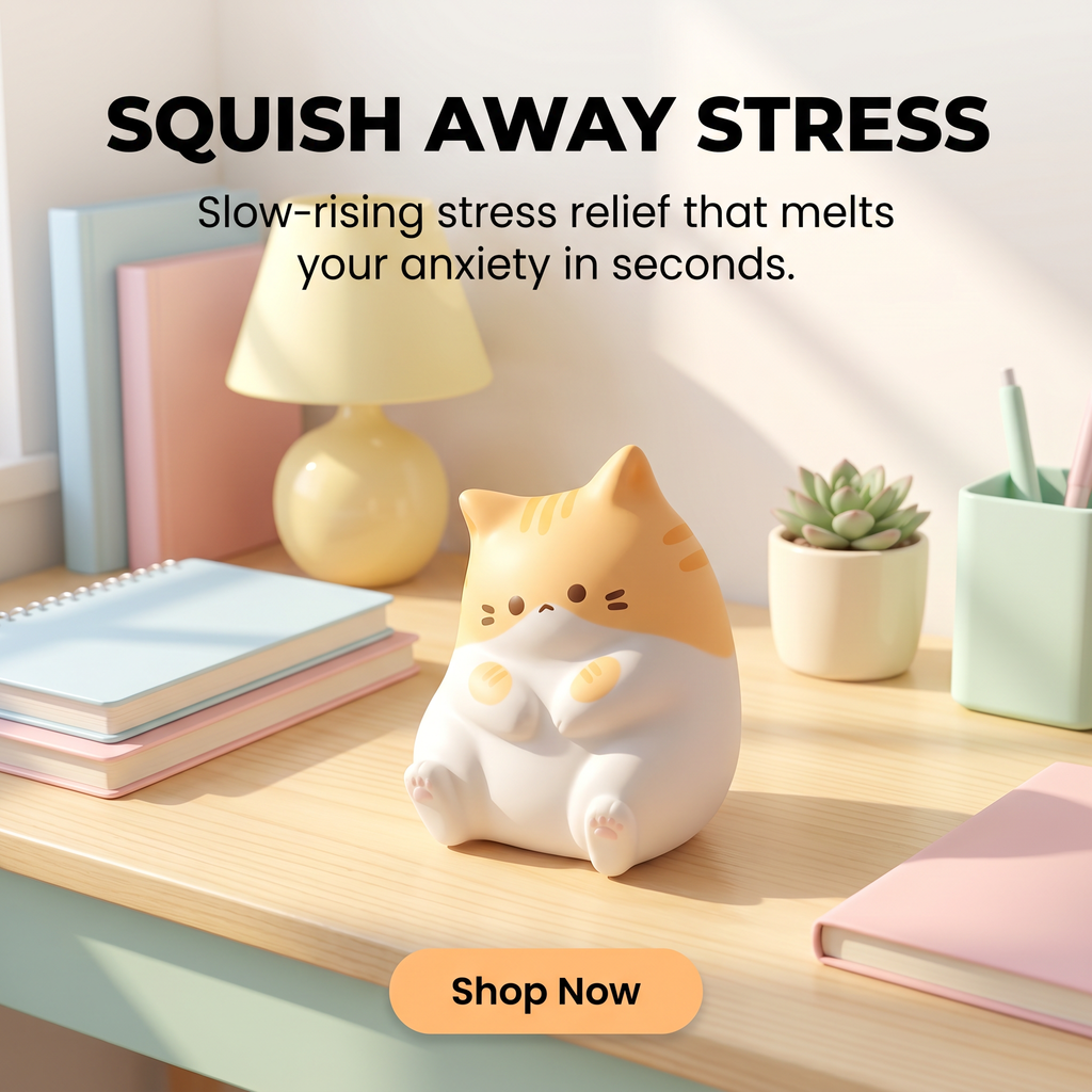 Cat Stress Relief Squishy Antistress Ball